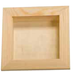 VITRINE EN BOIS VIDE LARGE