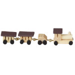 PETIT TRAIN MARRON EN BOIS