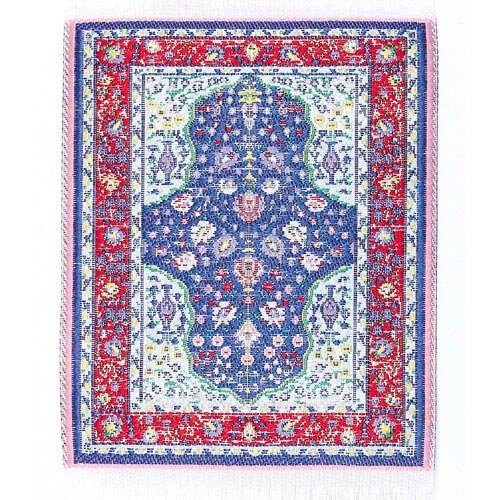TAPIS RECTANGULAIRE BLEU
