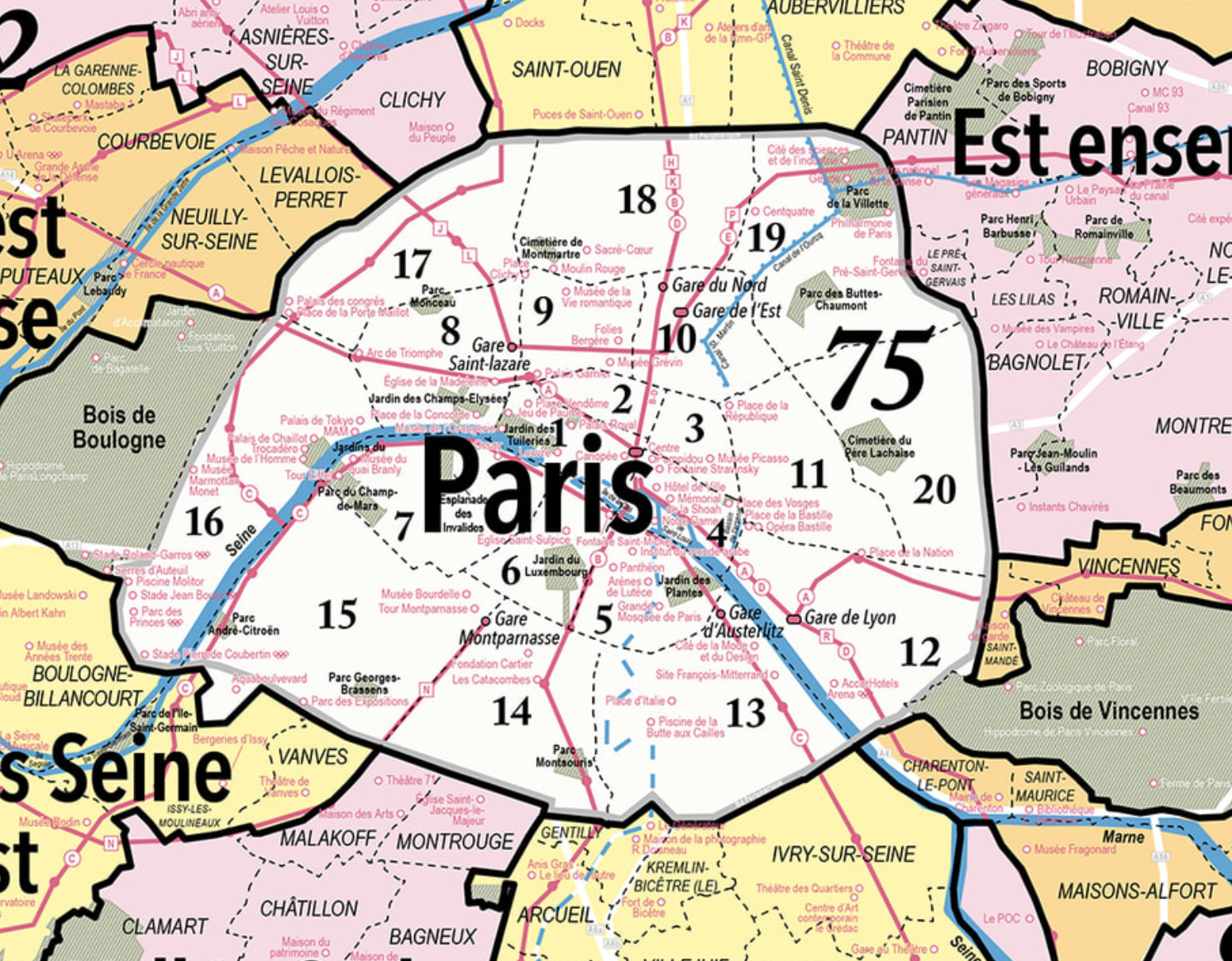 carte de paris