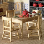 ENSEMBLE TABLE + 4 CHAISES