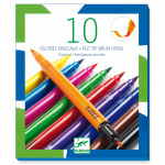 10 FEUTRES PINCEAUX