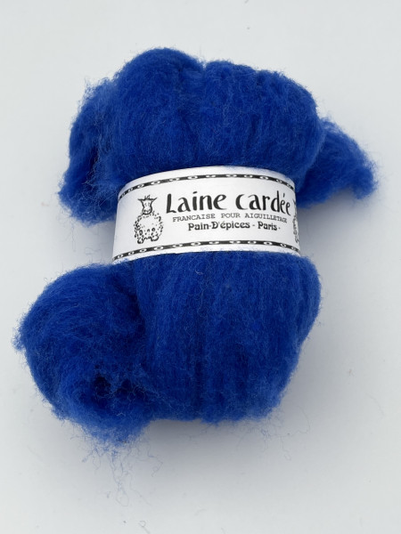 LAINE CARDÉE - BLEU OUTREMER