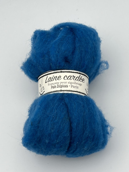 LAINE CARDÉE - BLEU CAERULÉUM