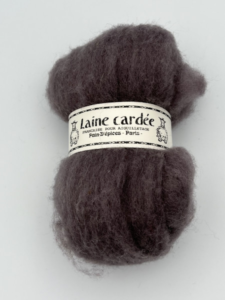 LAINE CARDÉE - GRIS AMARANTE