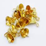 12 PETITES CLOCHES DOREES