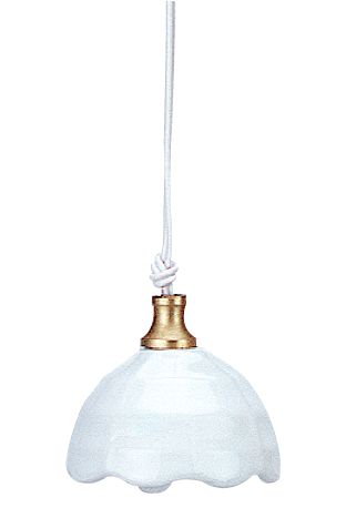 LAMPE 3,5V SUSPENSION PORCELAINE SIMPLE