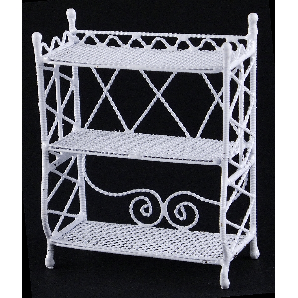 PETITE ETAGERE METAL COULEUR BLANCHE