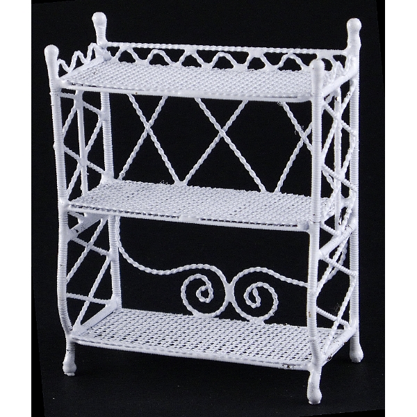 PETITE ETAGERE METAL COULEUR BLANCHE