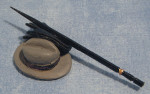 ENSEMBLE CHAPEAU, GANTS ET CANNE