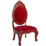 CHAISE AVEC VELOURS MERISIER