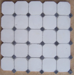 CARRELAGE BLANC AVEC CABOCHON