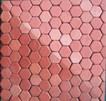 TOMETTE HEXAGONALE TERRE CUITE 1/12