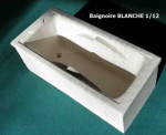 BAIGNOIRE BLANCHE EN PIERRE