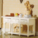 MEUBLE BUFFET BLANC STYLE VICTORIEN