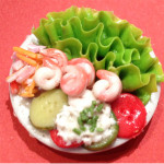 ASSIETTE CRUDITES CREVETTE