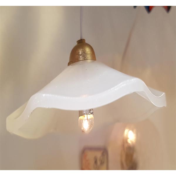 LAMPE SUSPENSION EFFET VERRE DEPOLI