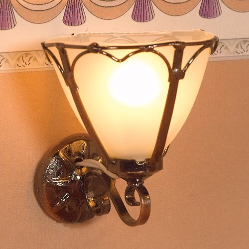 LAMPE « ART NOUVEAU » APPLIQUE 12V TYPE CUIVRE