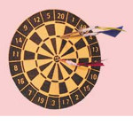 JEU DE FLECHETTES MINIATURE 1/12