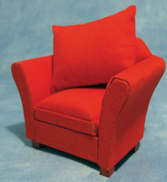 FAUTEUIL TISSUS ROUGE