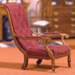 FAUTEUIL TISSUS VELOURS TYPE ANGLAIS