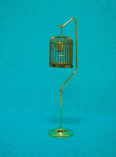 CAGE OISEAUX DORE