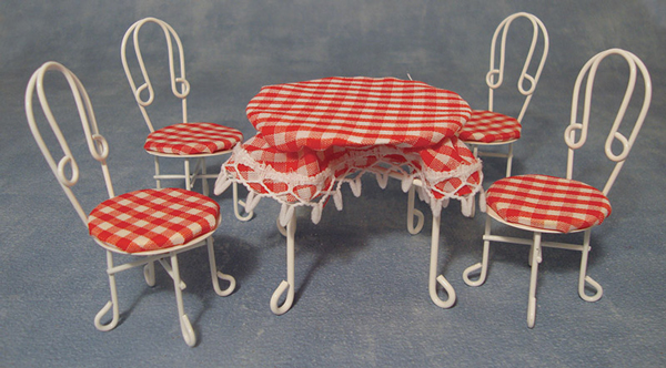 ENSEMBLE TABLE AVEC 4 CHAISES