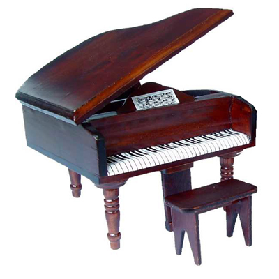 PIANO ACAJOU AVEC TABOURET