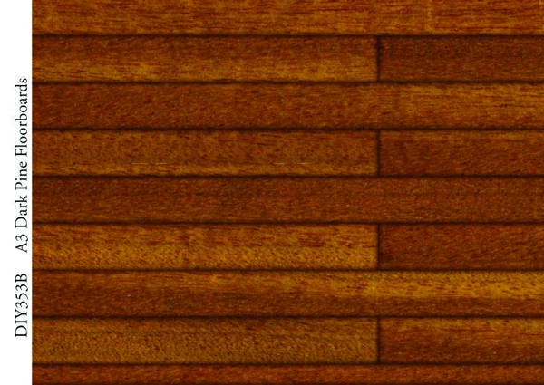 PAPIER PEINT IMITATION PARQUET FONCE (P112)