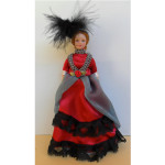 FEMME ELEGANTE ROBE ROUGE