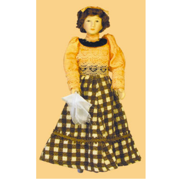 FEMME ELEGANTE ROBE CARREAUX