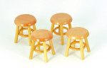 LOT DE 4 TABOURETS