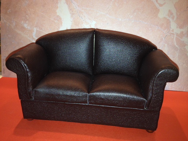 CANAPE TYPE CUIR 2 PLACES