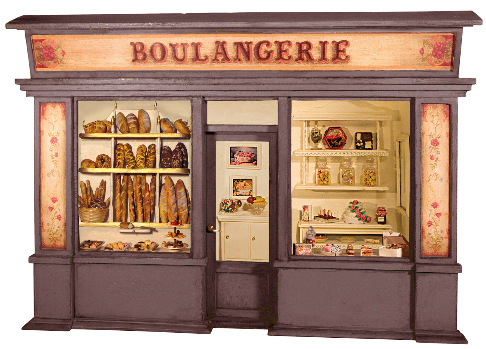 Mini-kit miniature en bois boulangerie pâtisserie