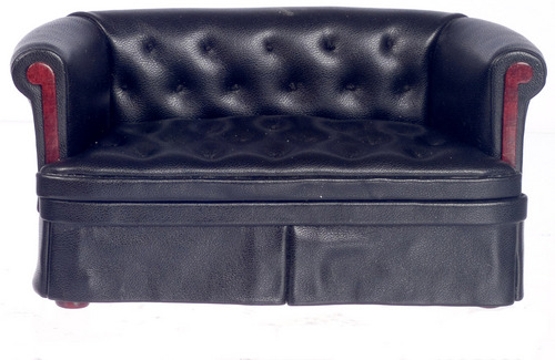 CANAPE TYPE CUIR CHESTERFIELD