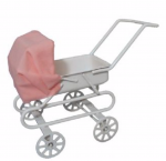 LANDEAU METAL A CAPUCHE ROSE