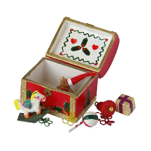 COFFRE DE NOEL GARNI