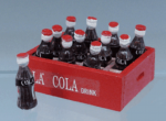 CASIER BOIS COCA AVEC BOUTEILLES