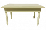 TABLE RECTANGLE BLANC CASSÉ