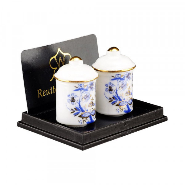 2 RECIPENTS EN PORCELAINE