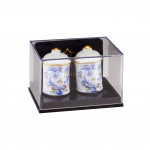 2 RECIPENTS EN PORCELAINE