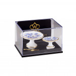 ASSIETTES À GATEAUX EN PORCELAINE