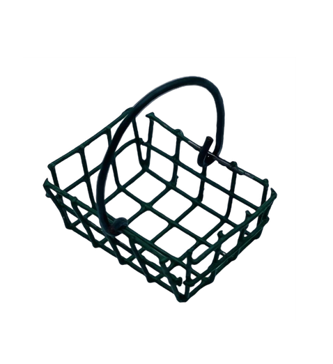 PANIER EN METAL VERT