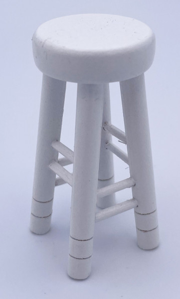 GRAND TABOURET BLANC