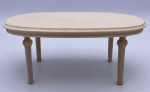 TABLE SALLE A MANGER OVALE BOIS NATUREL