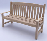 BANC JARDIN BOIS BRUT