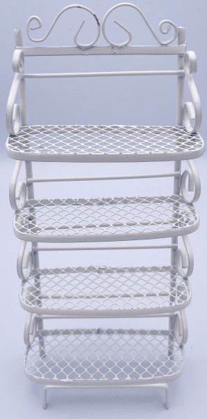 ETAGERE DE BOULANGERIE EN METAL BLANC