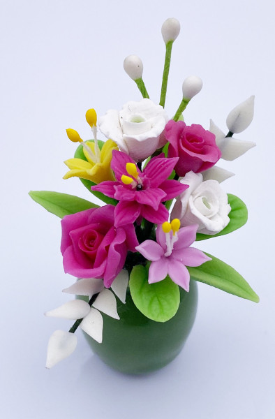 FLEURS MIXTE (VASE VERT)