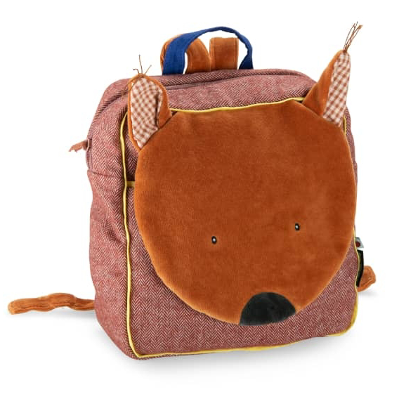 SAC À DOS BRODÉ ÉCUREUIL - « POMME DES BOIS »
