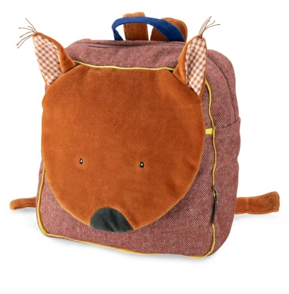 SAC À DOS BRODÉ ÉCUREUIL - « POMME DES BOIS »
